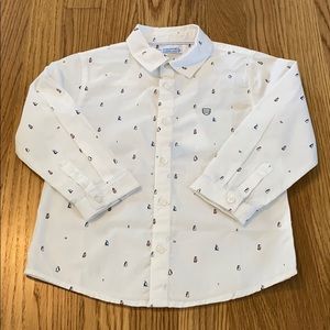 Mayoral Long Sleeve Button Down